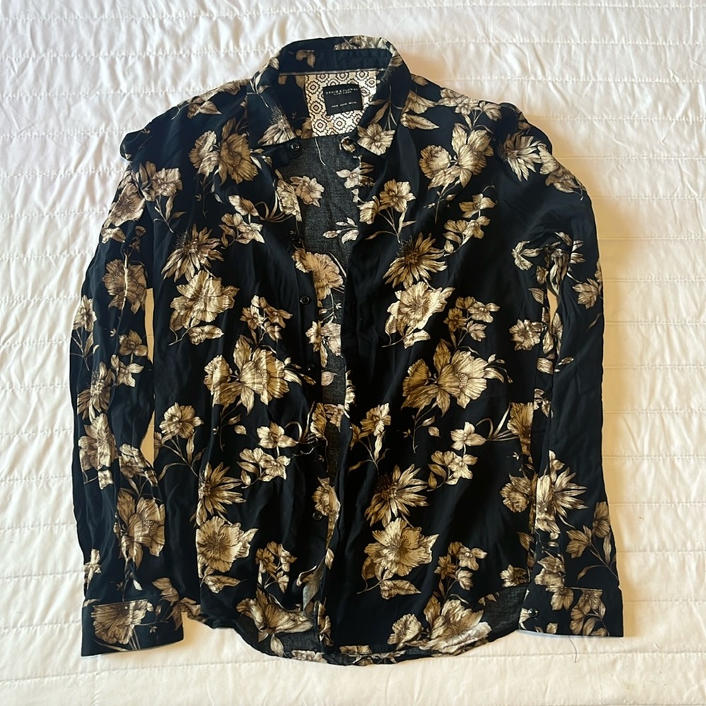 Floral Stretch Fit Dress Shirt